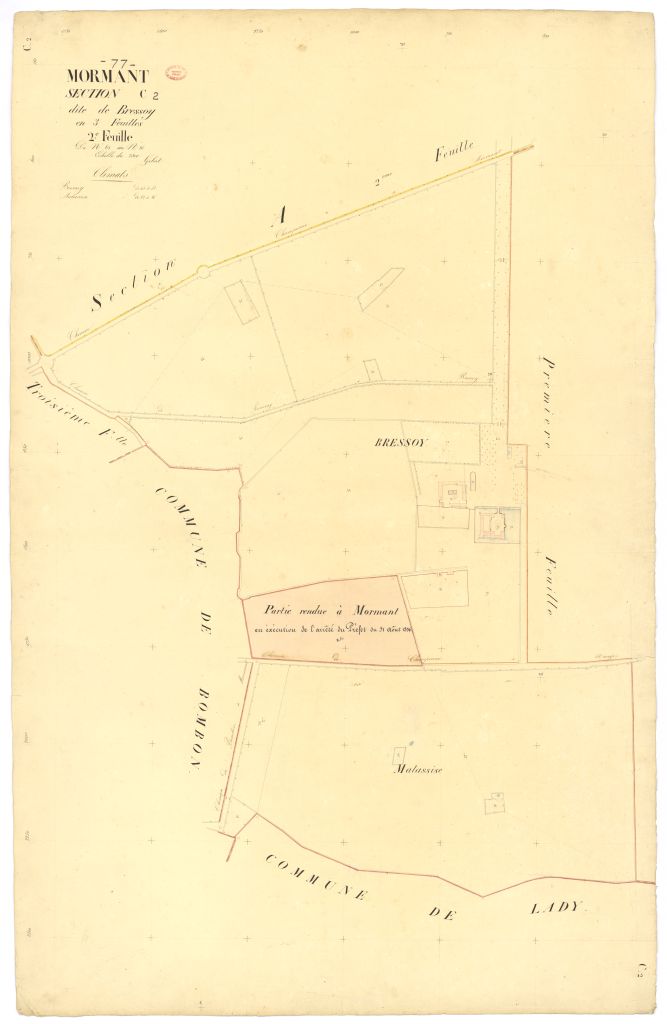 Section C dite de Bressoy, en 3 feuilles, 2eme feuille