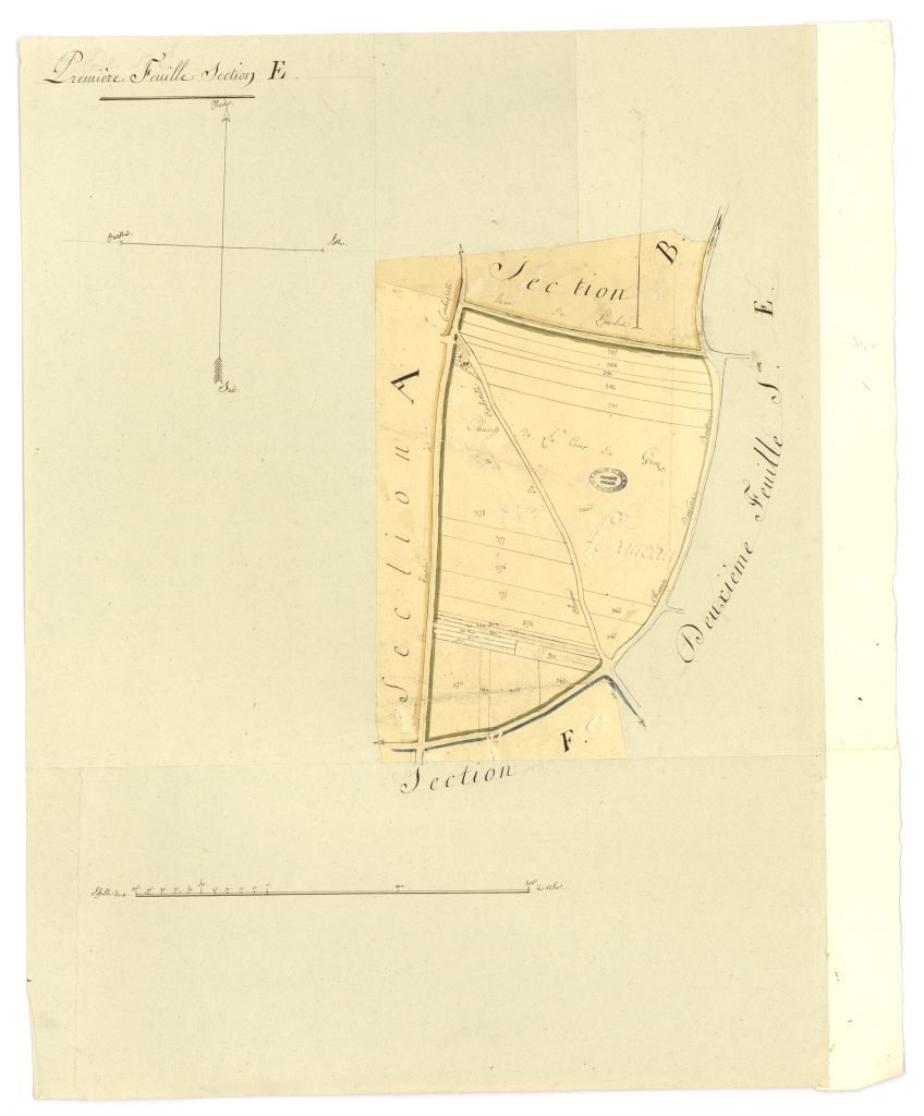 minute, section E, 1ere feuille