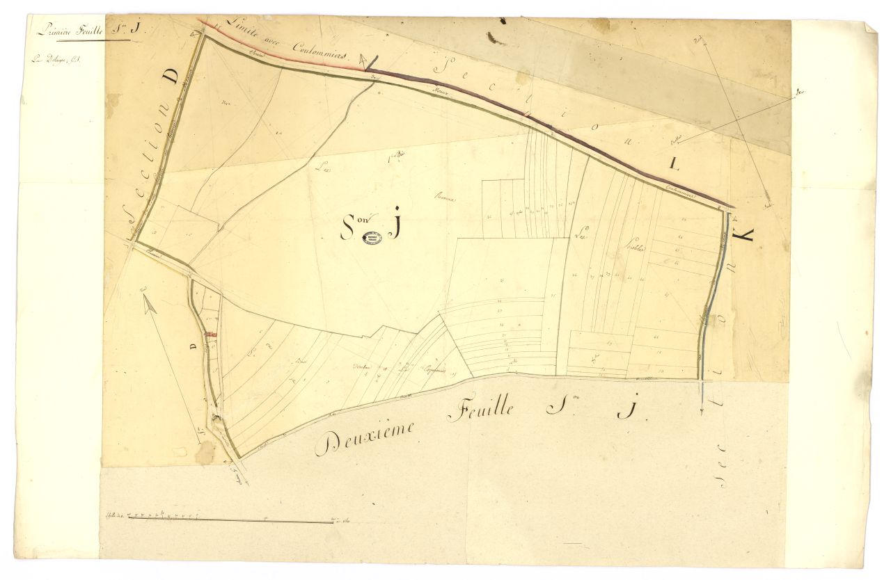 minute, section J, 1ere feuille