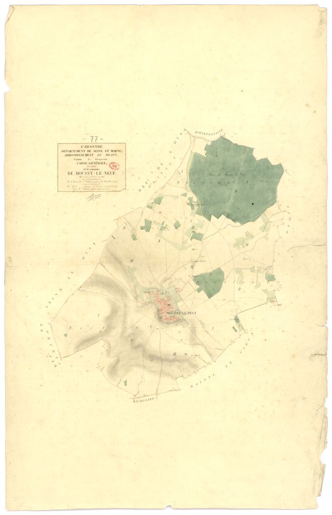 Tableau d'assemblage, 5 sections