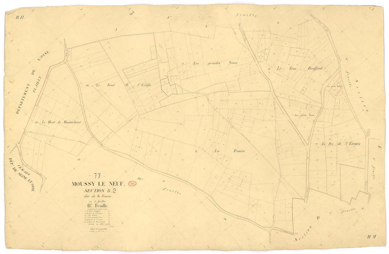 Section B dite de Fessine, en 3 feuilles, 2eme feuille