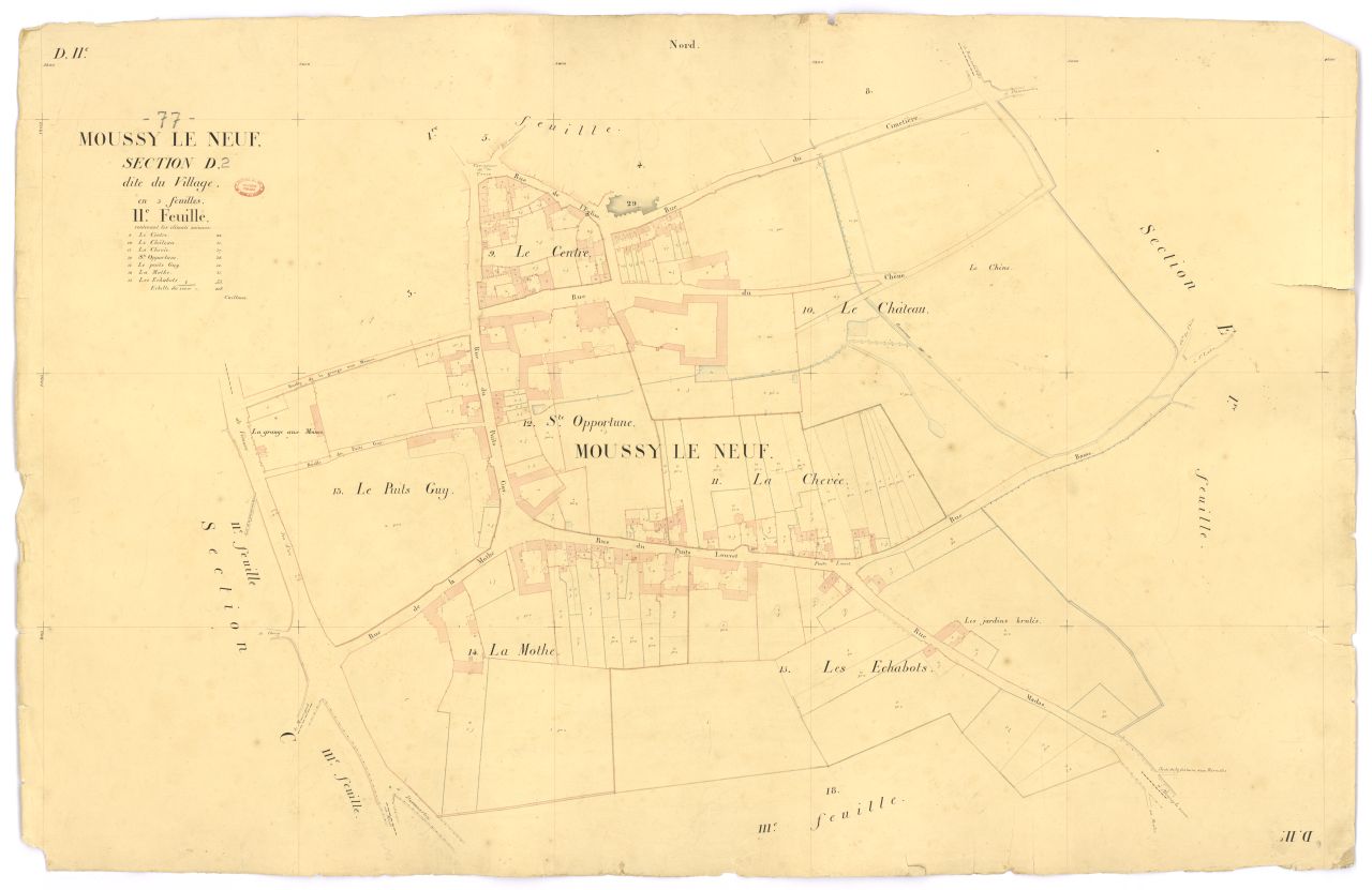 Section D dite du Village, en 3 feuilles, 2eme feuille