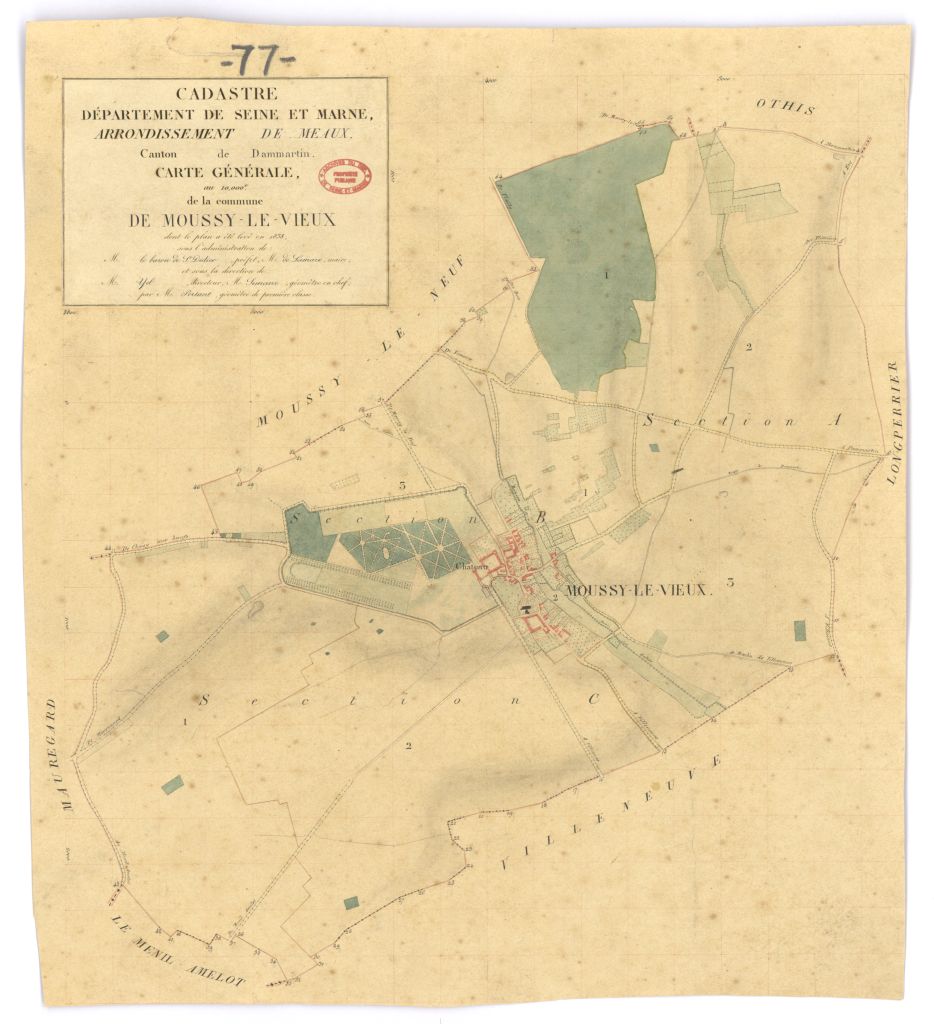 Tableau d'assemblage, 3 sections