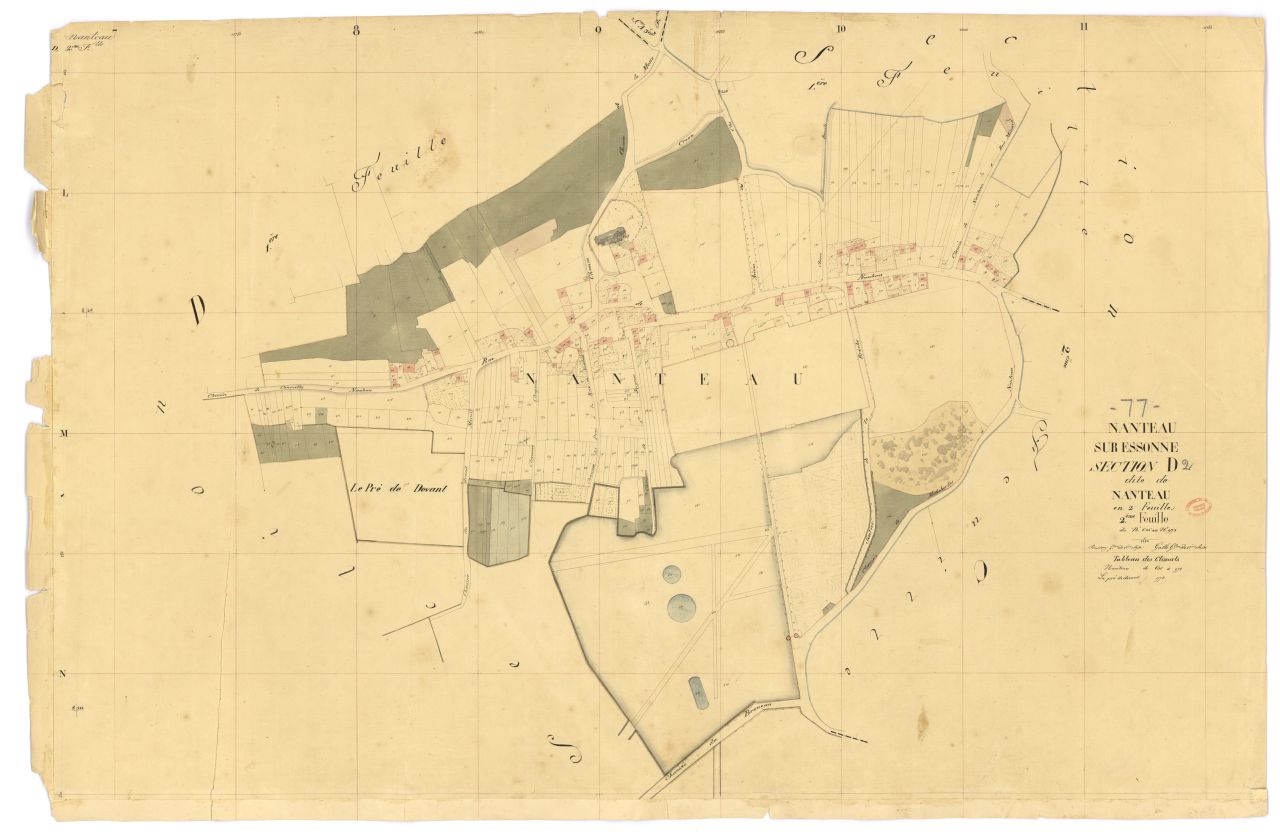 Section D dite de Nanteau, en 2 feuilles, 2eme feuille