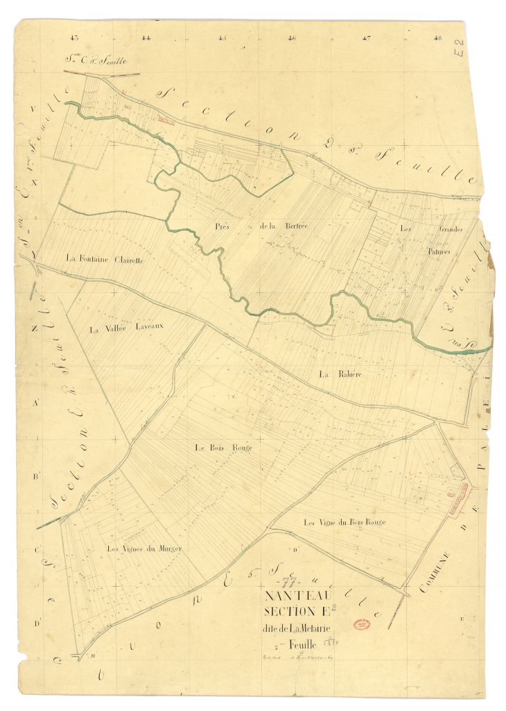 Section E dite de la Maitairie, en 7 feuilles, 2eme feuille