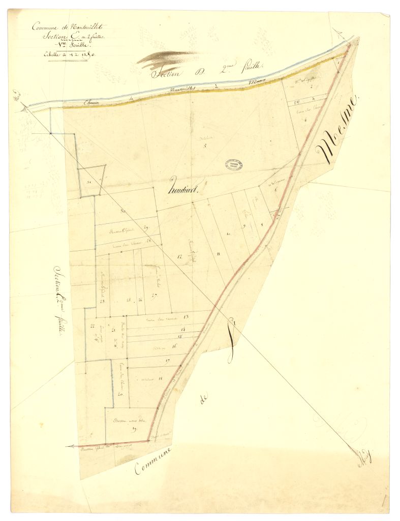 minute, section E, 1ere feuille