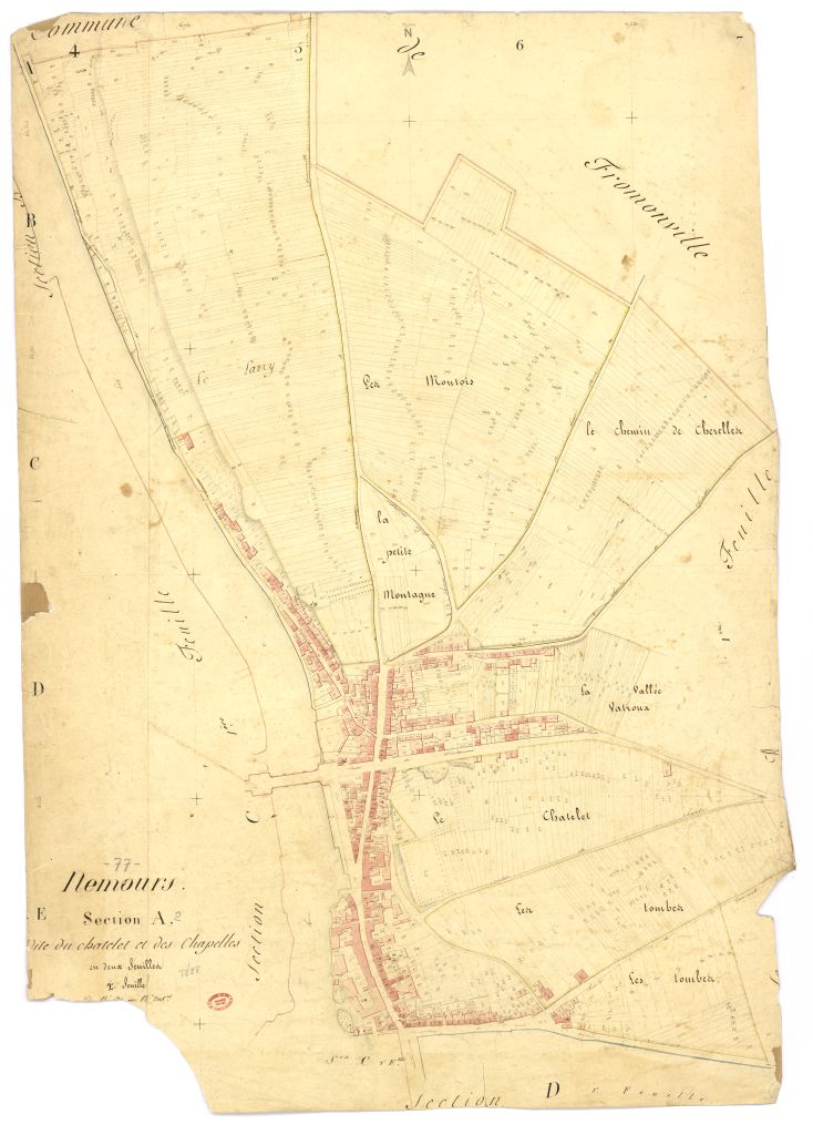 Section A dite du Ch�telet et des Chapelles, en 2 feuilles, 2eme feuille