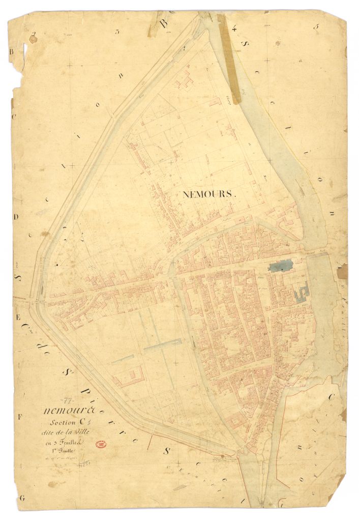 Section C dite de la Ville, en 3 feuilles, 1ere feuille