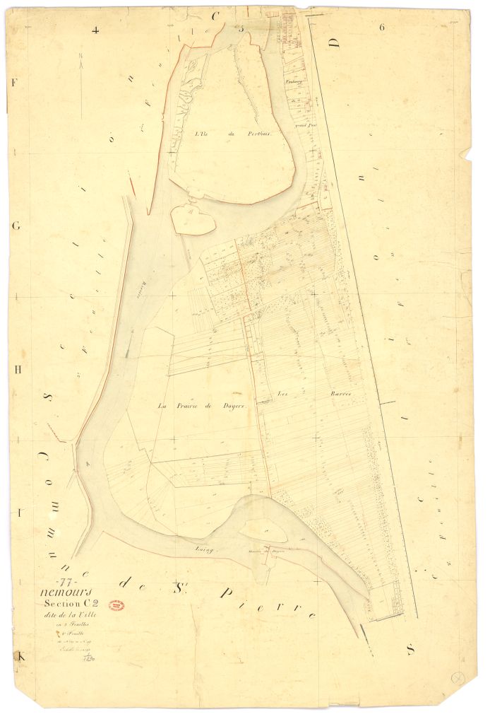 Section C dite de la Ville, en 3 feuilles, 2eme feuille