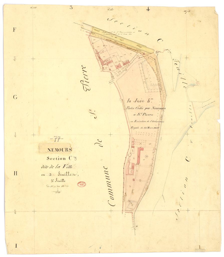 Section C dite de la Ville, en 3 feuilles, 3eme feuille