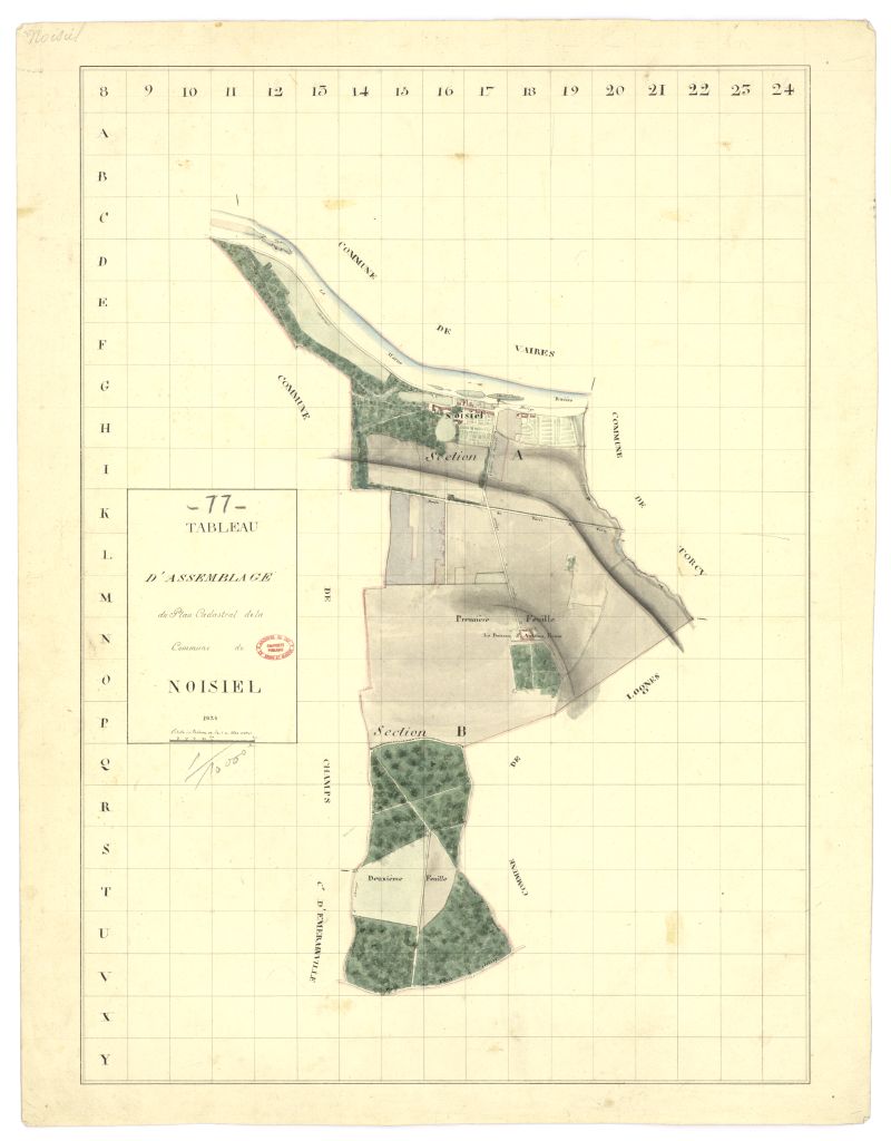 Tableau d'assemblage, 2 sections
