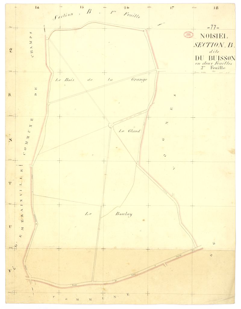 Section B dite du Buisson, en 2 feuilles, 2eme feuille