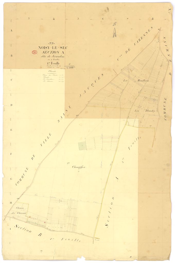 Section A dite de Jerusalem, en 2 feuilles, 1ere feuille