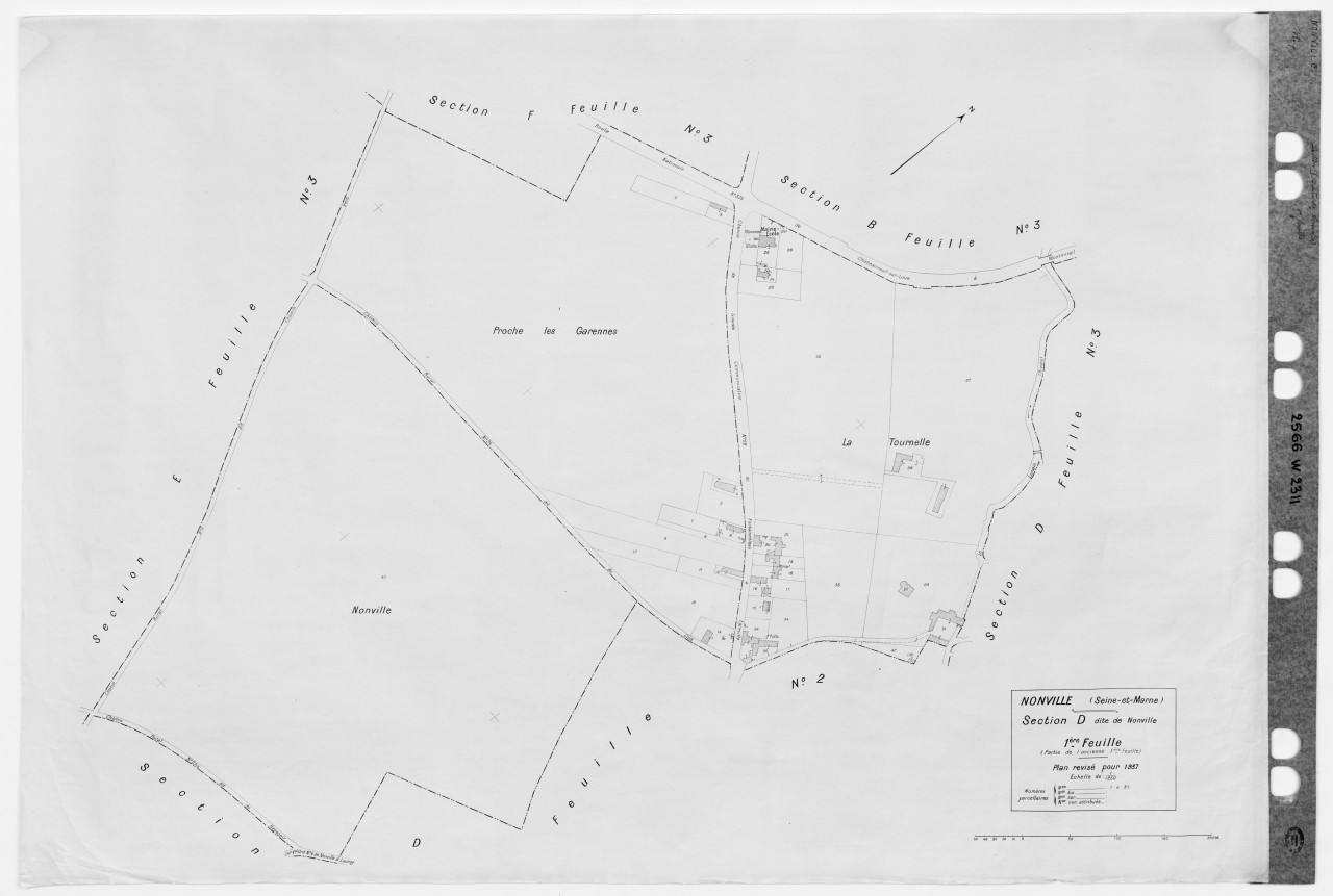 Section D dite de Nonville, 1ere feuille