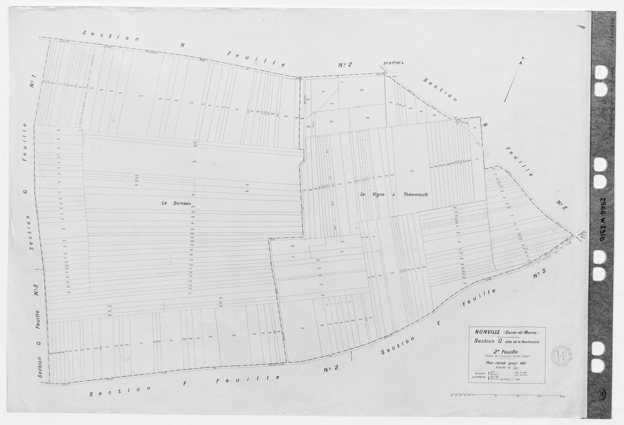 Section G dite de la Boulonnerie, 2eme feuille