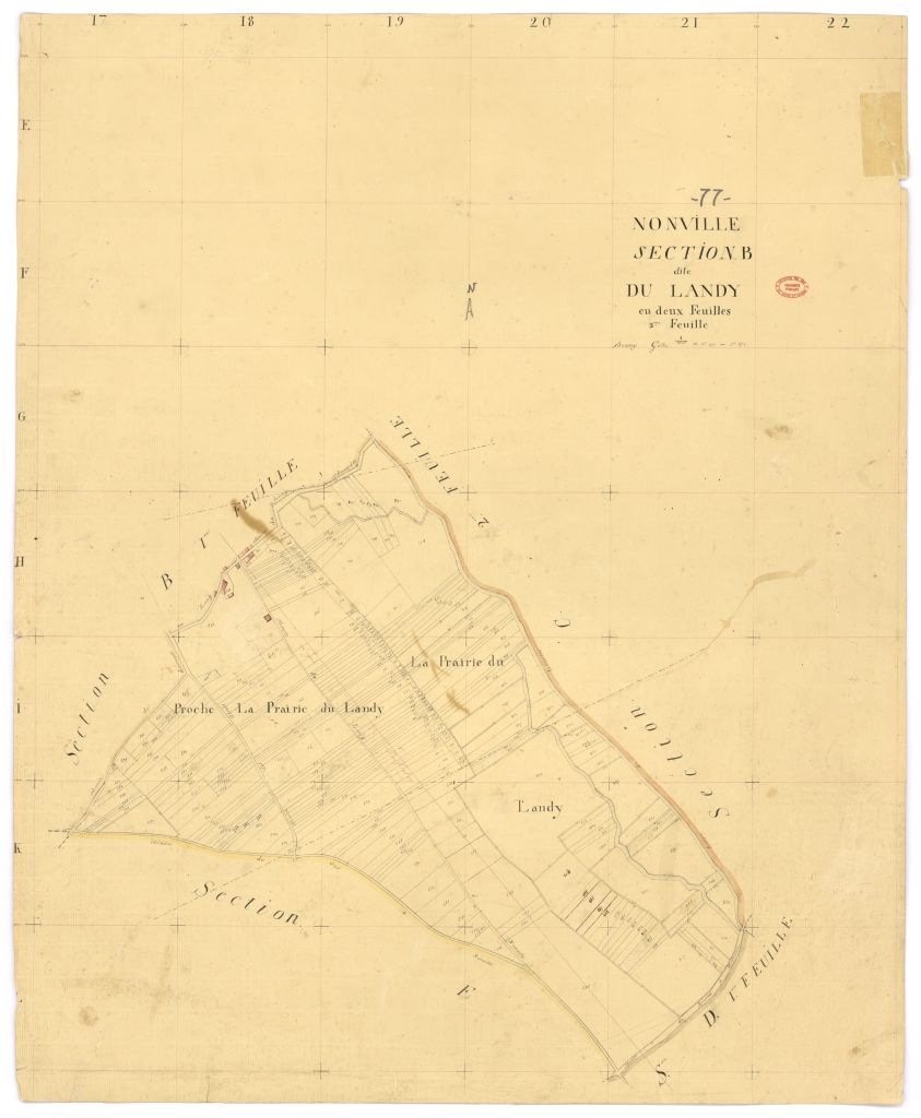Section B dite de Landy, en 2 feuilles, 2eme feuille