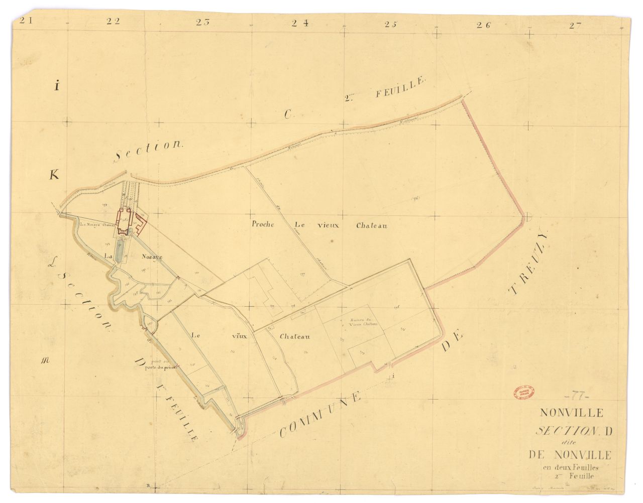 Section D dite de Nonville, en 2 feuilles, 2eme feuille