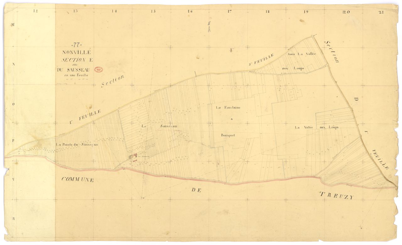 Section E dite de Sausseau, feuille unique