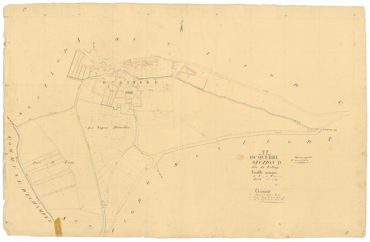Section D dite du Village, feuille unique