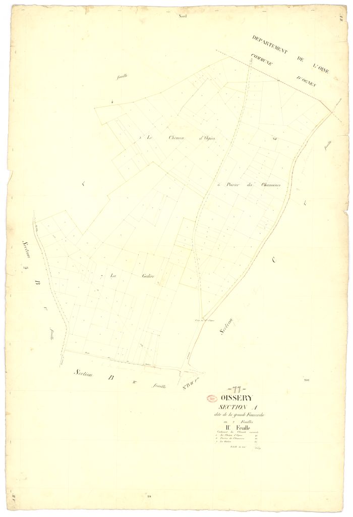 Section A dite de la Grande-Fauverche, en 2 feuilles, 2eme feuille