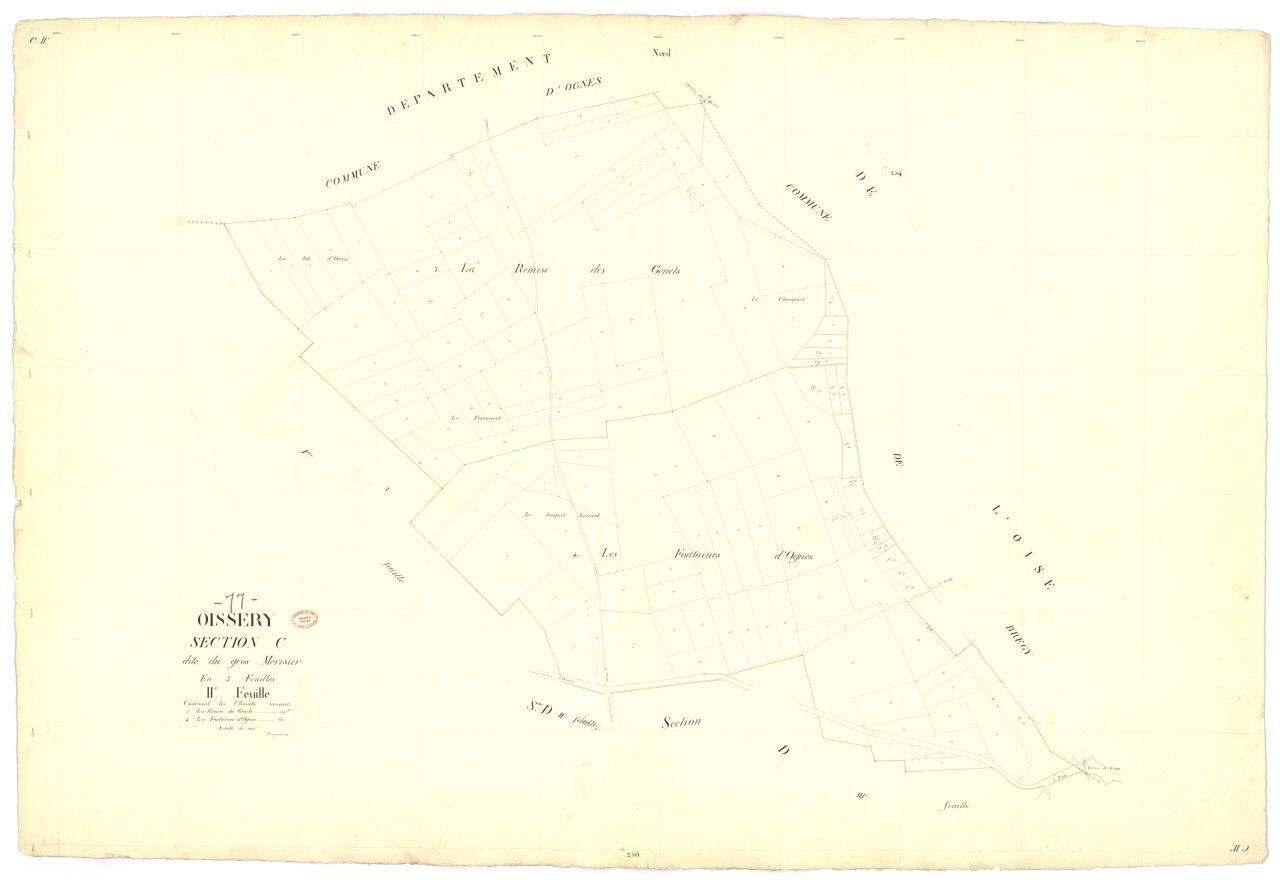 Section C dite du Gros-Merisier, en 2 feuilles, 2eme feuille
