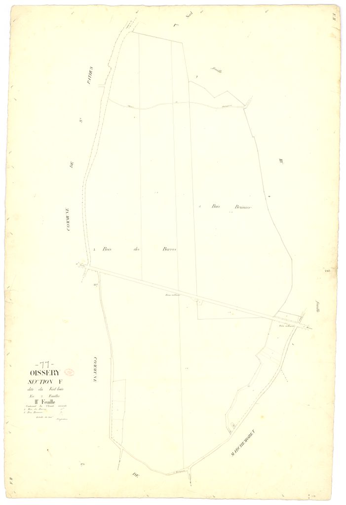 Section F dite du Vert-Bois, en 3 feuilles, 2eme feuille