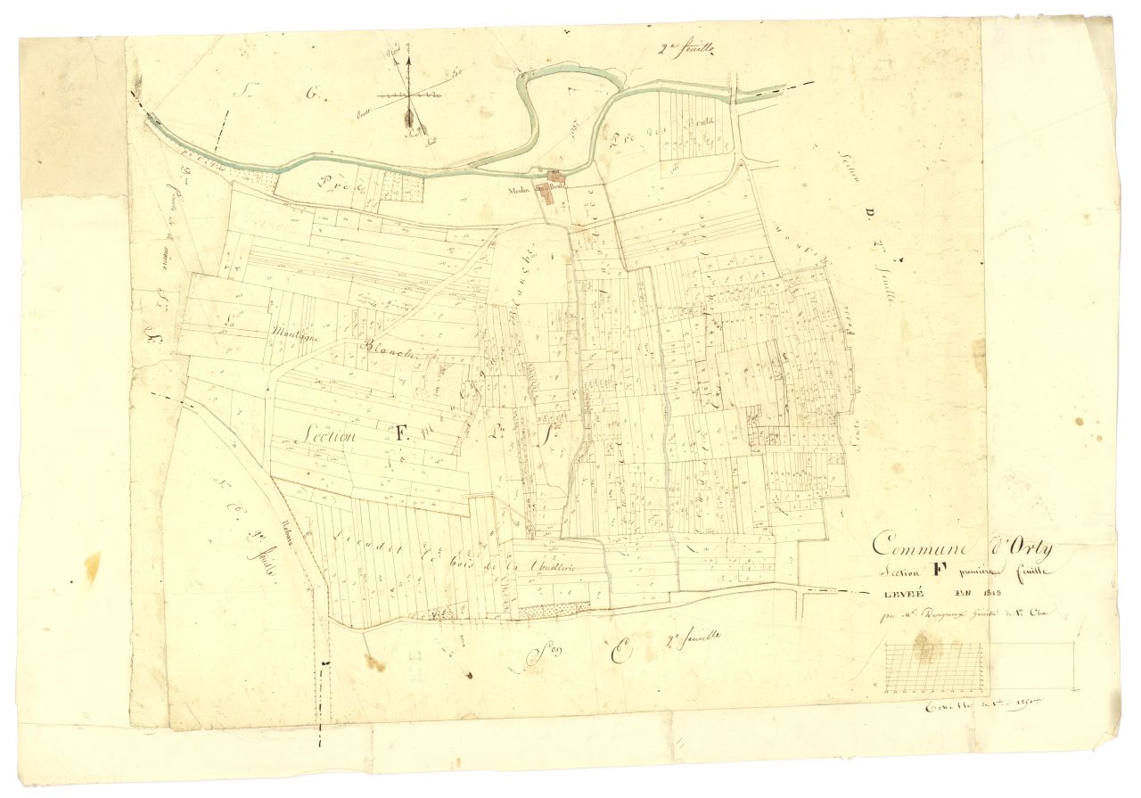 minute, section F, 1ere feuille