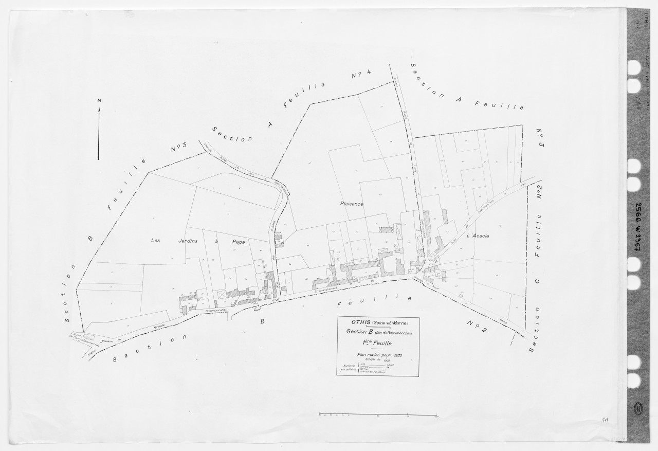 Section B dite de Beaumarchais, 1ere feuille
