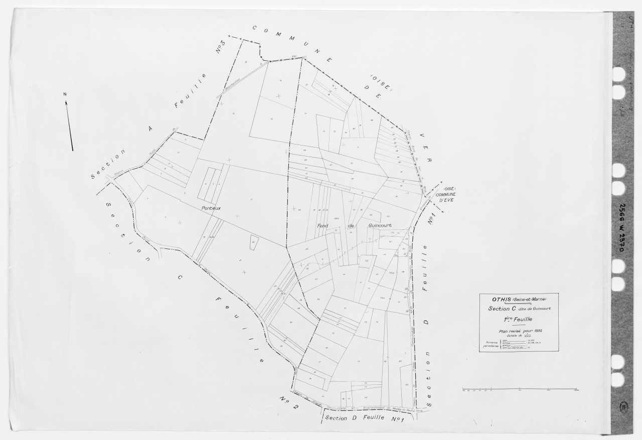 Section C dite de Guincourt, 1ere feuille