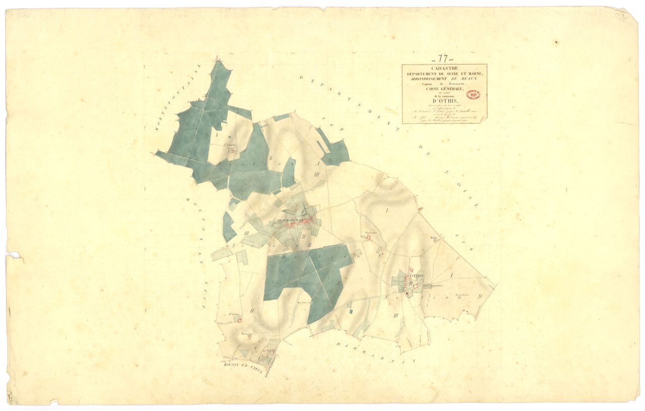 Tableau d'assemblage, 4 sections
