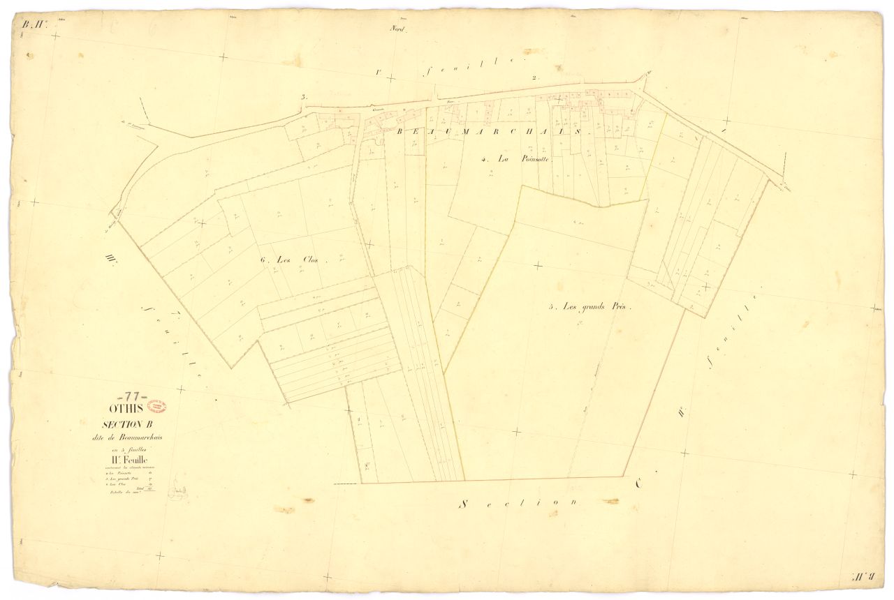 Section B dite de Beaumarchais, en 5 feuilles, 2eme feuille