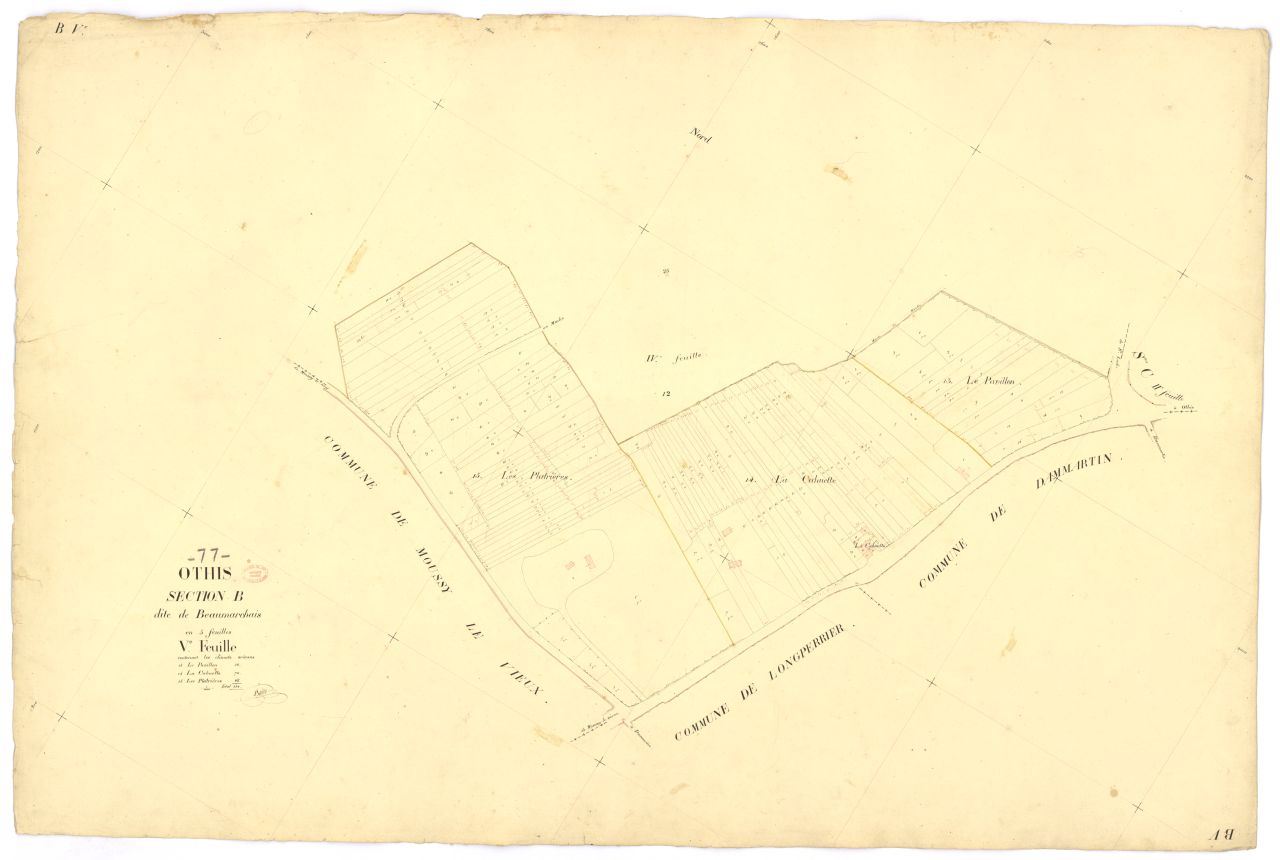 Section B dite de Beaumarchais, en 5 feuilles, 5eme feuille