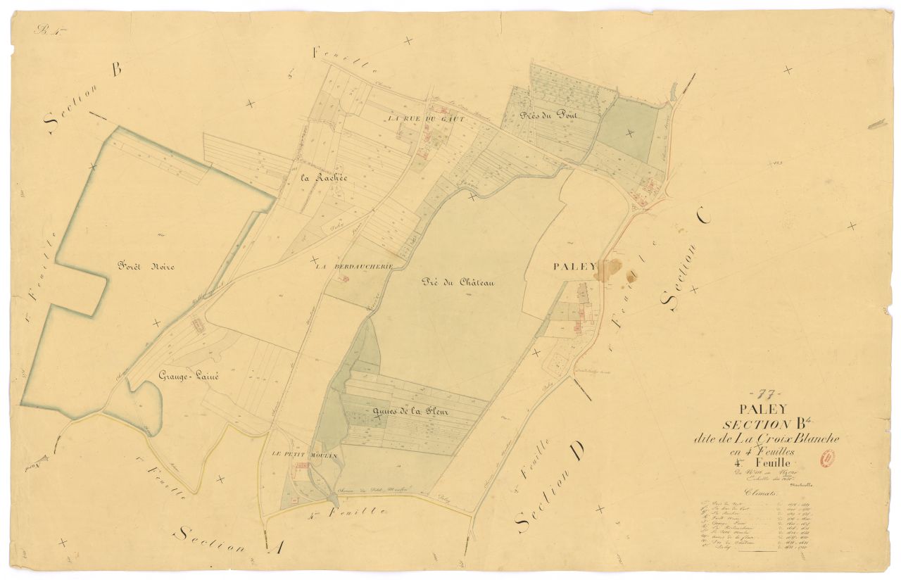 Section B dite de la Croix-Blanche, en 4 feuilles, 4eme feuille