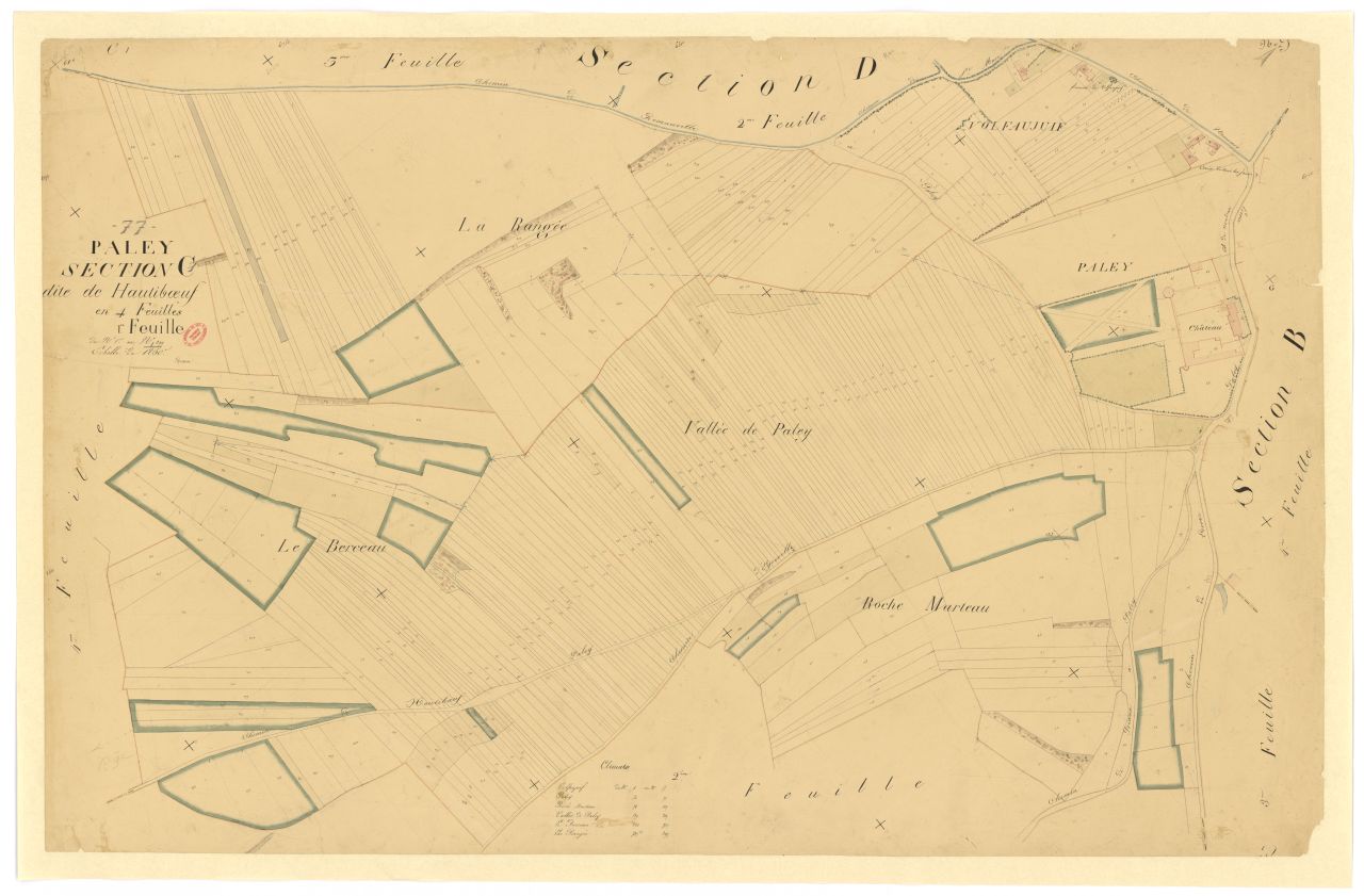 Section C dite de Hautiboeuf, en 4 feuilles, 1ere feuille