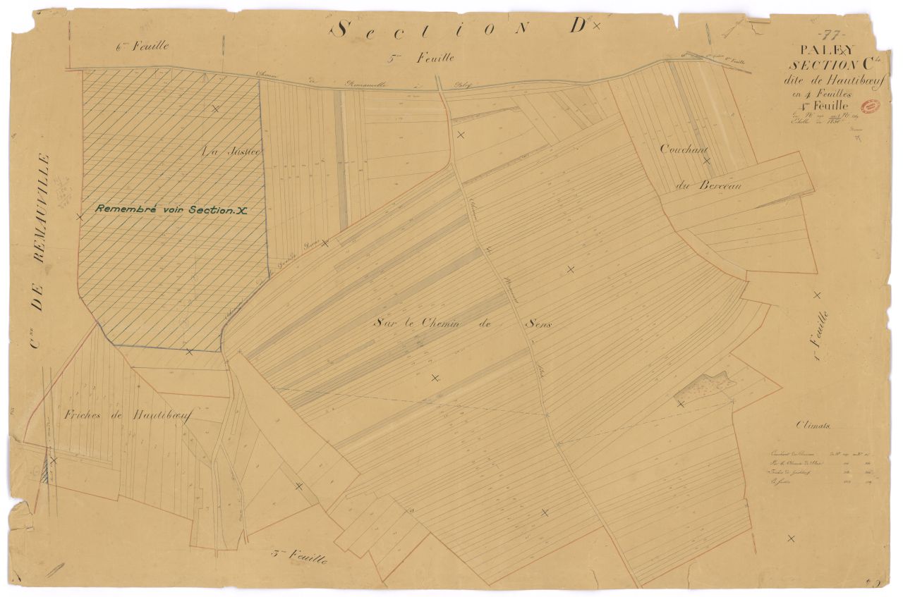 Section C dite de Hautiboeuf, en 4 feuilles, 4eme feuille