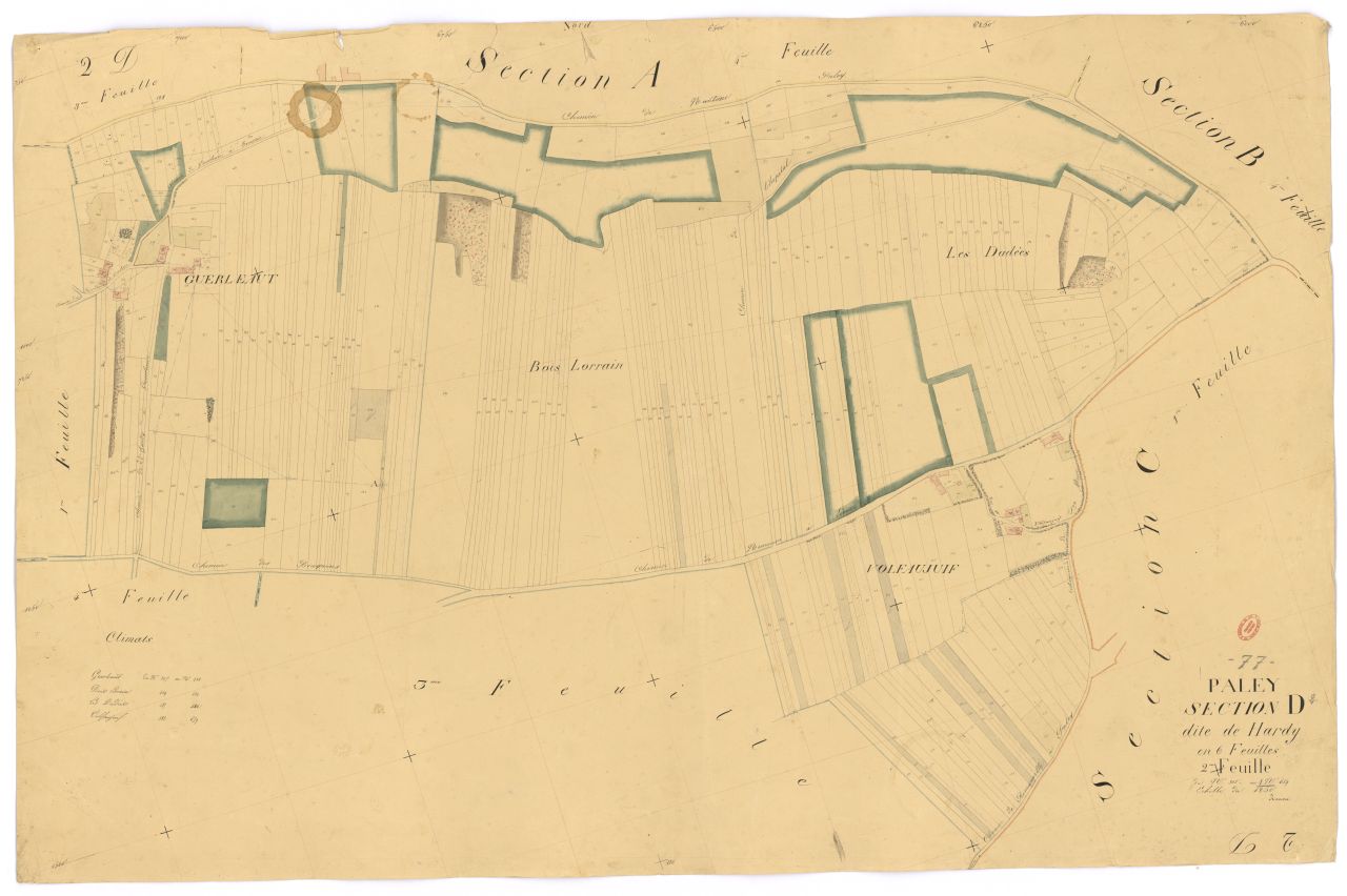 Section D dite de Hardy, en 6 feuilles, 2eme feuille