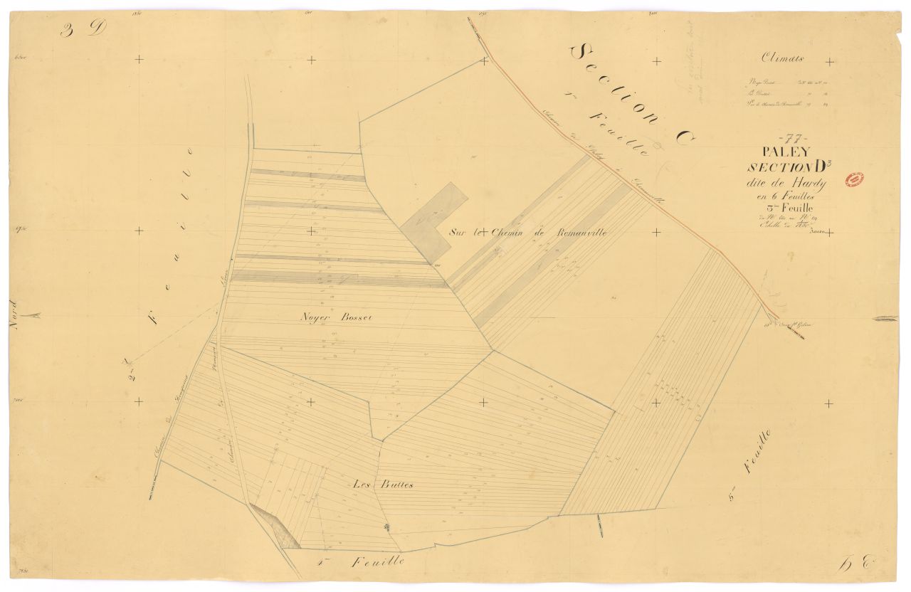 Section D dite de Hardy, en 6 feuilles, 3eme feuille