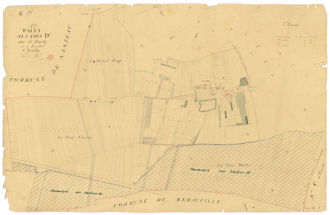 Section D dite de Hardy, en 6 feuilles, 6eme feuille