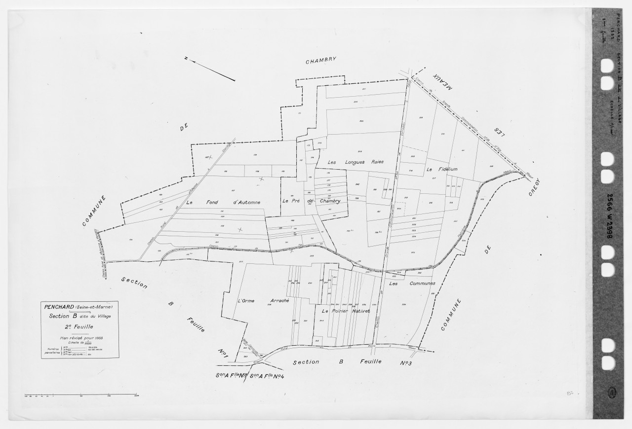 Section B dite du Village, 2eme feuille