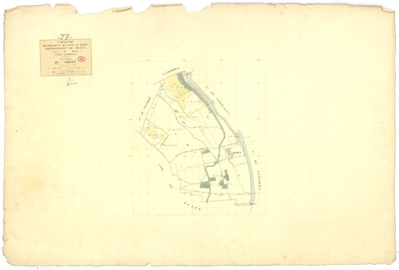 Tableau d'assemblage, 3 sections