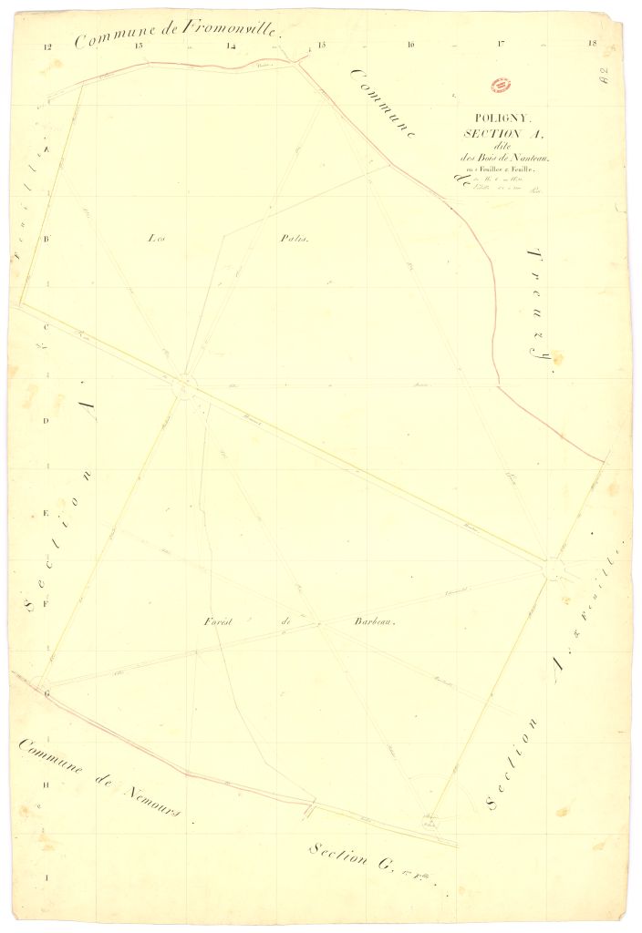 Section A dite des Bois-de-Nanteau, en 5 feuilles, 2eme feuille