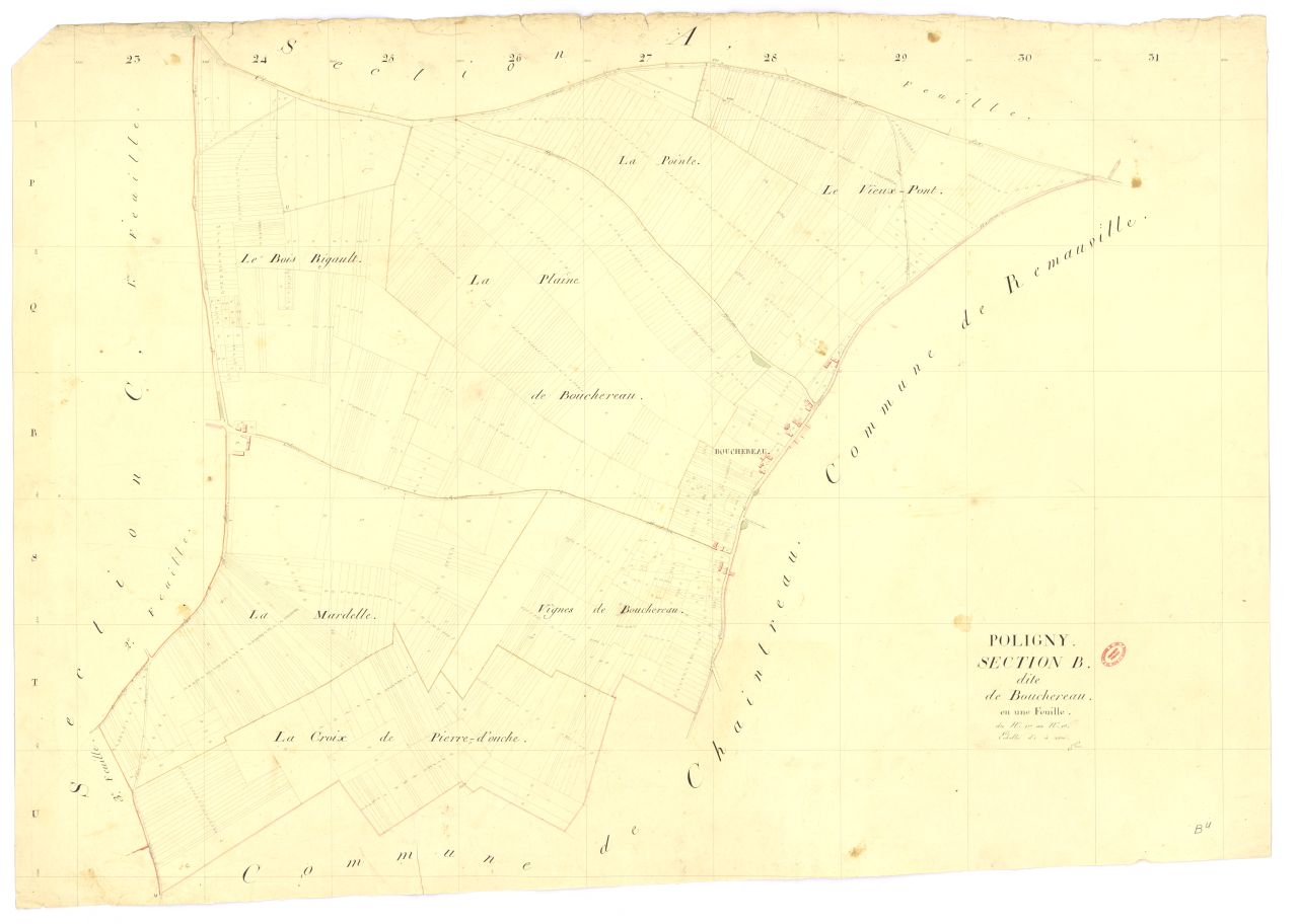 Section B dite de Bouchereau, feuille unique