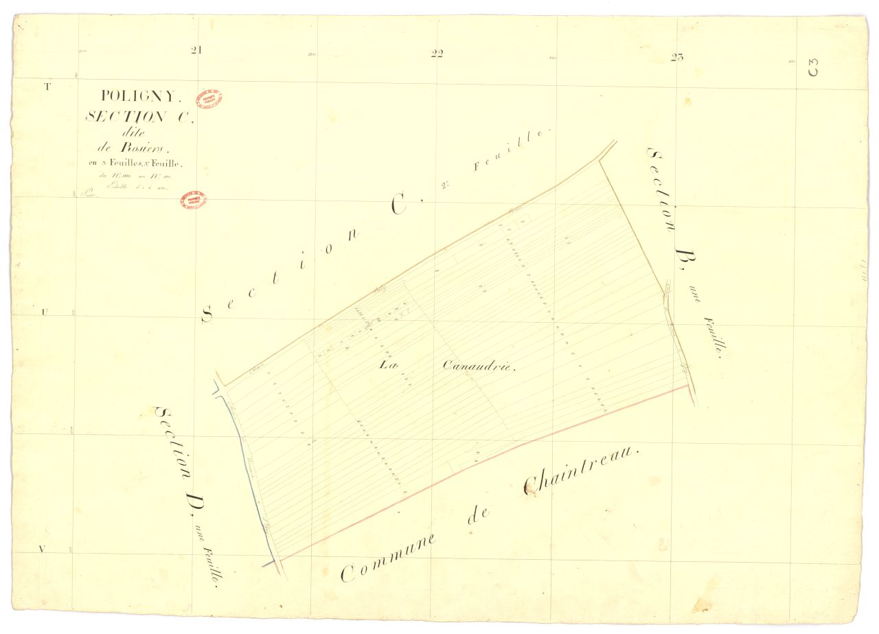 Section C dite des Rosiers, en 3 feuilles, 3eme feuille