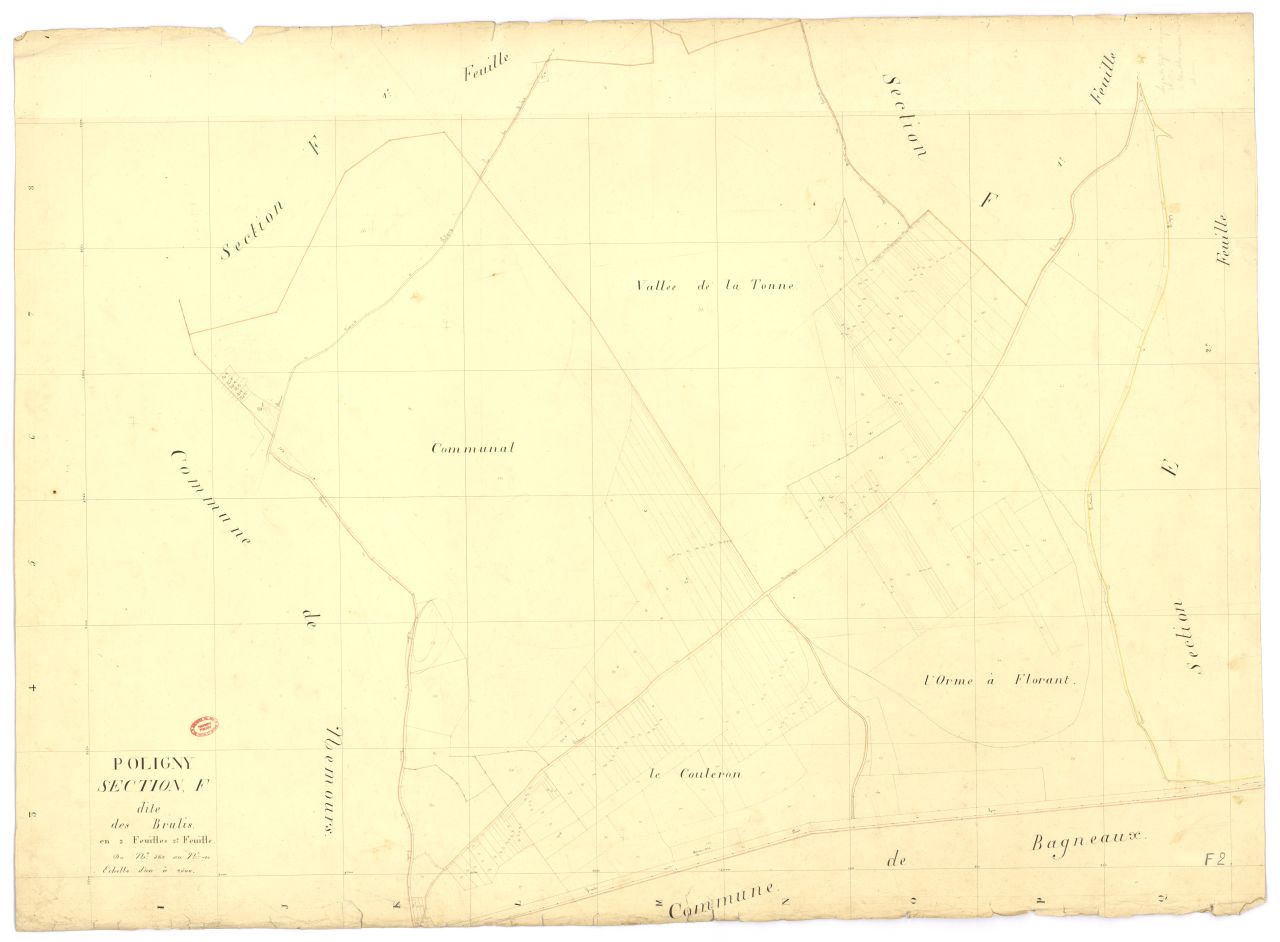 Section F dite des Br�lis, en 2 feuilles, 2eme feuille