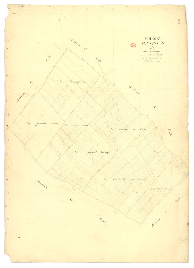 Section G dite du Village, en 4 feuilles, 2eme feuille