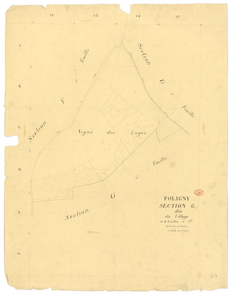 Section G dite du Village, en 4 feuilles, 4eme feuille
