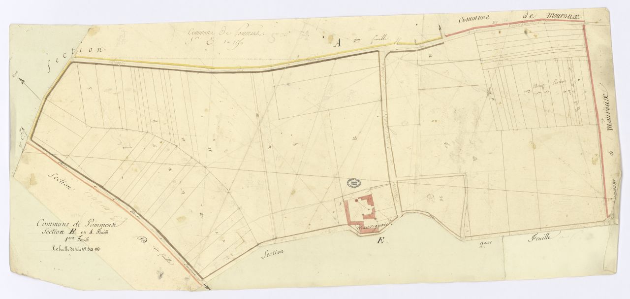 minute, section E, 1ere feuille