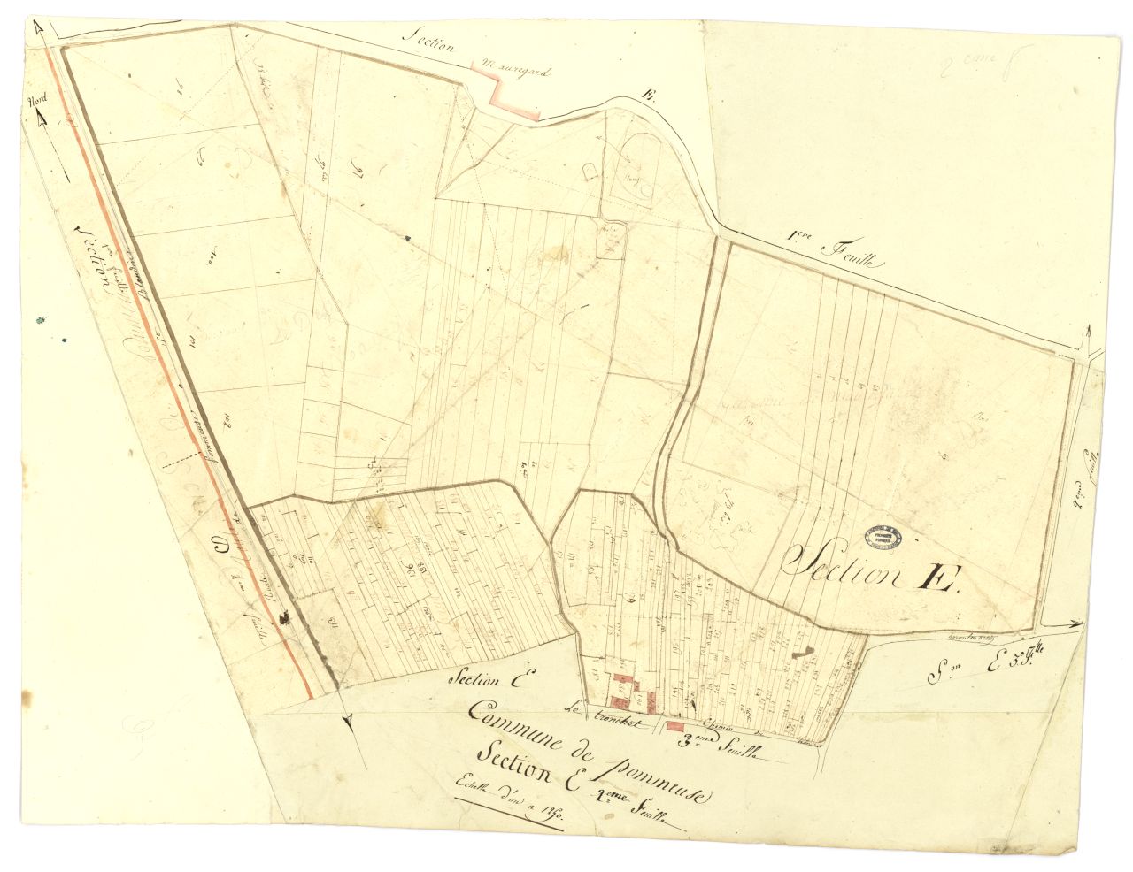 minute, section E, 2eme feuille