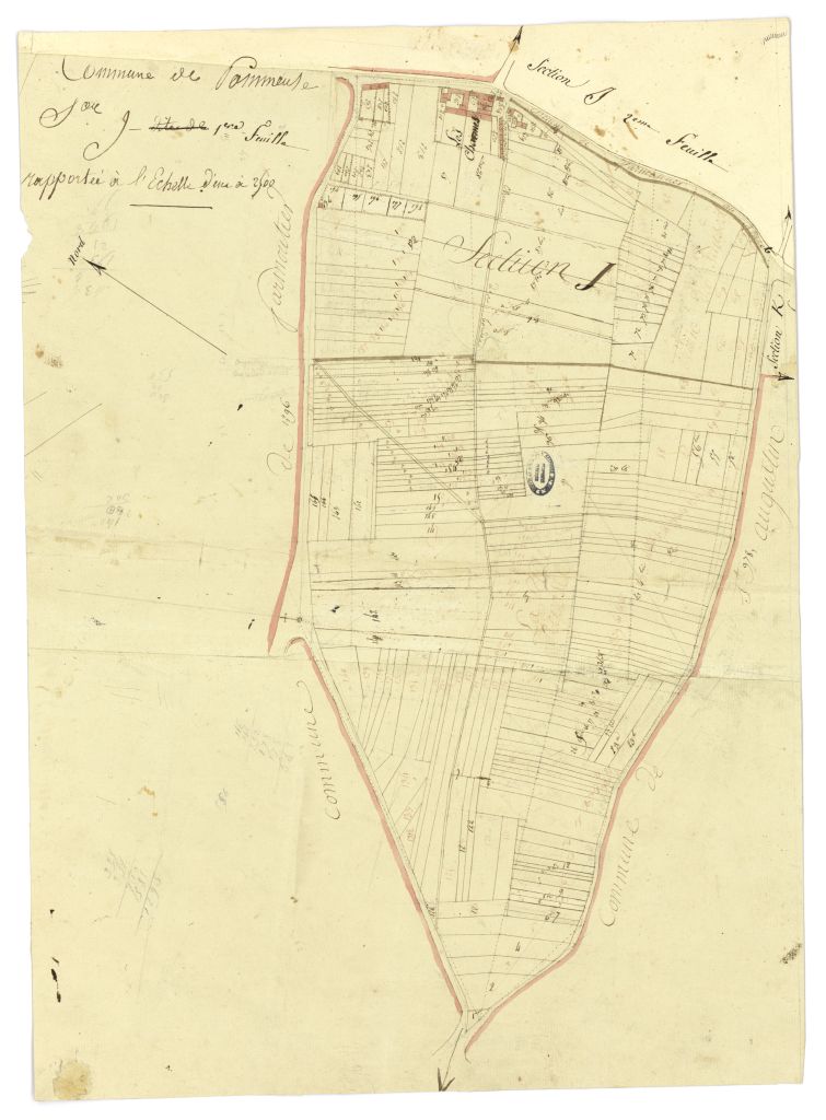 minute, section J, 1ere feuille