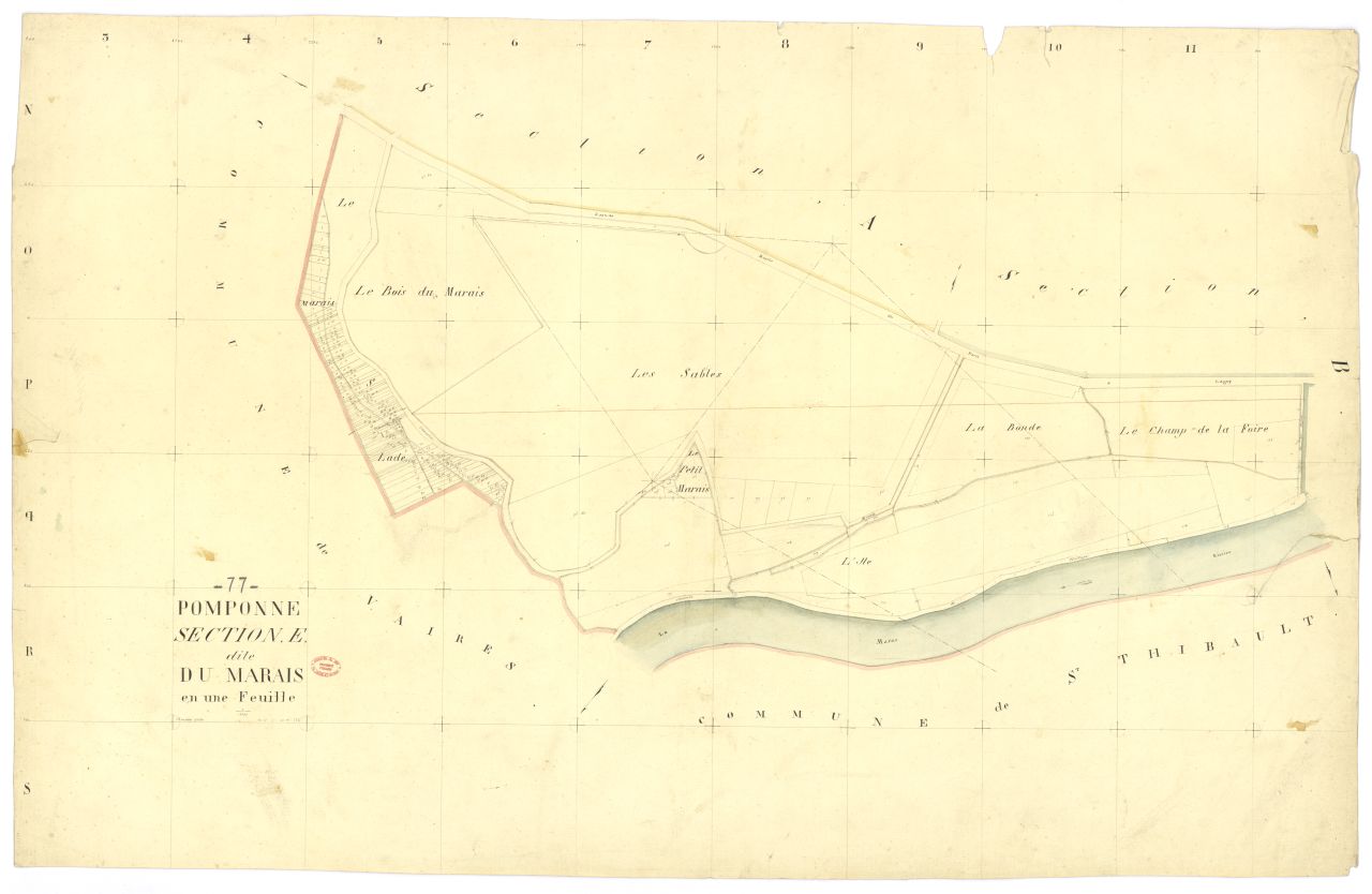 Section E dite du Marais, feuille unique